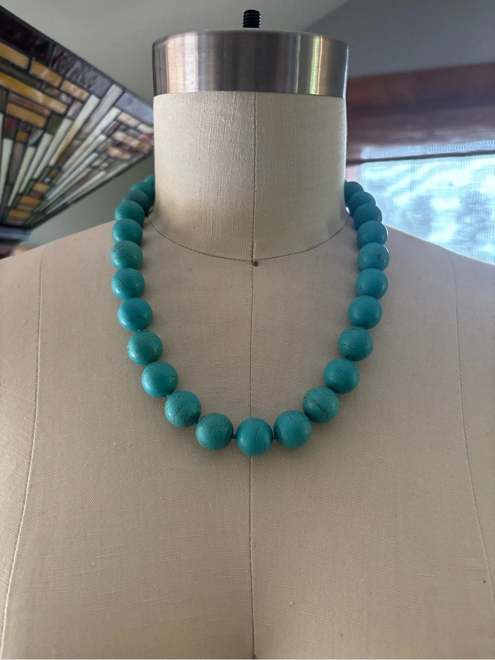 Turquoise Beaded Necklace
