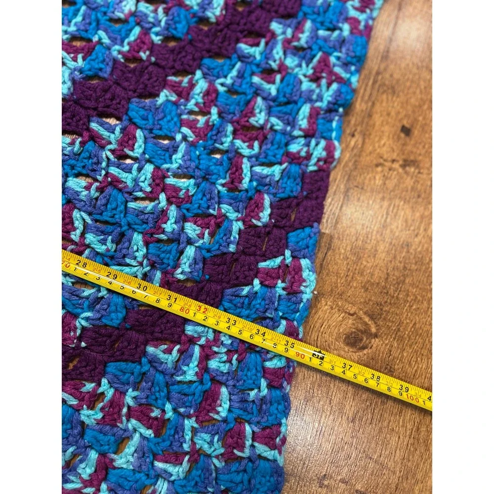 Handmade crochet throw