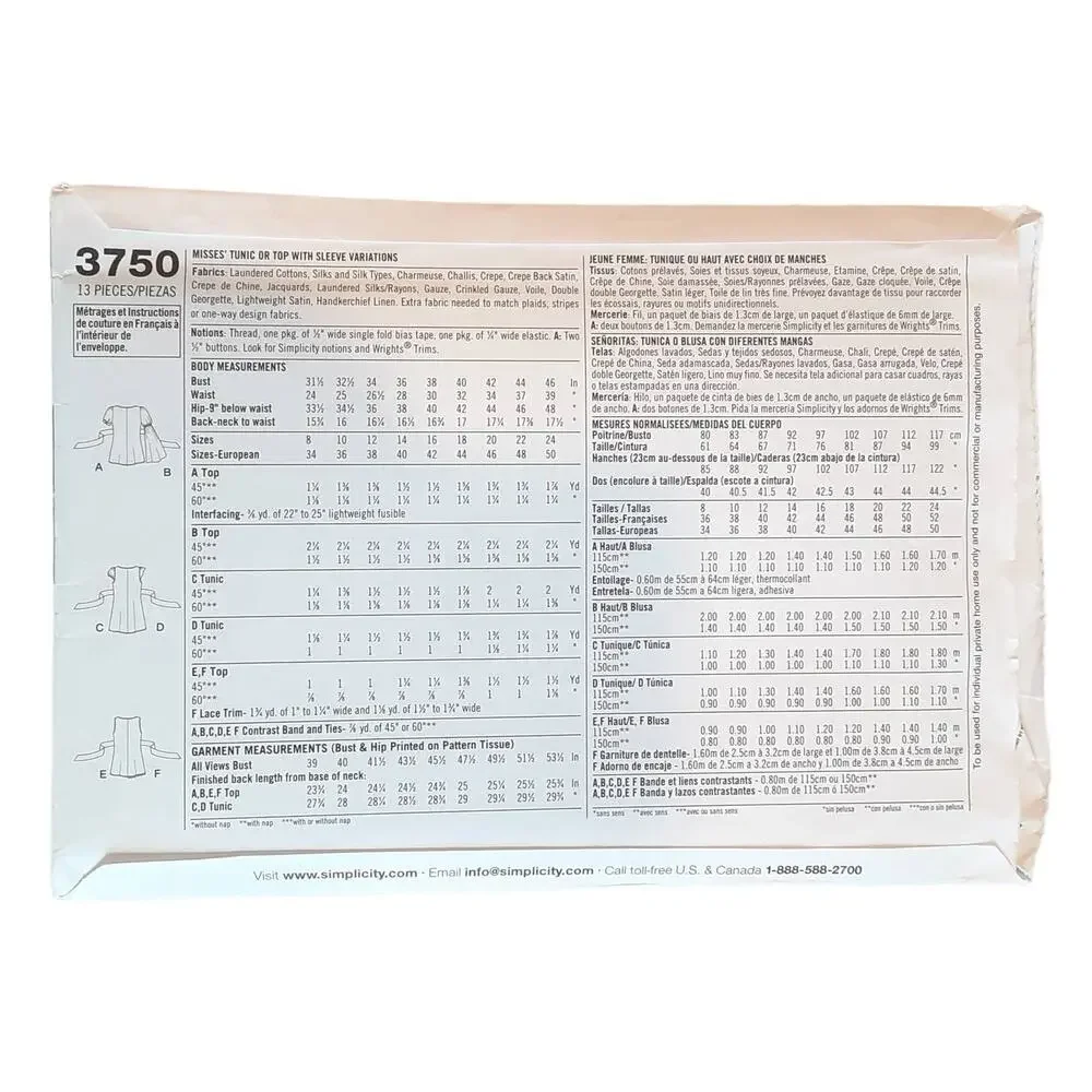 Simplicity *pattern has