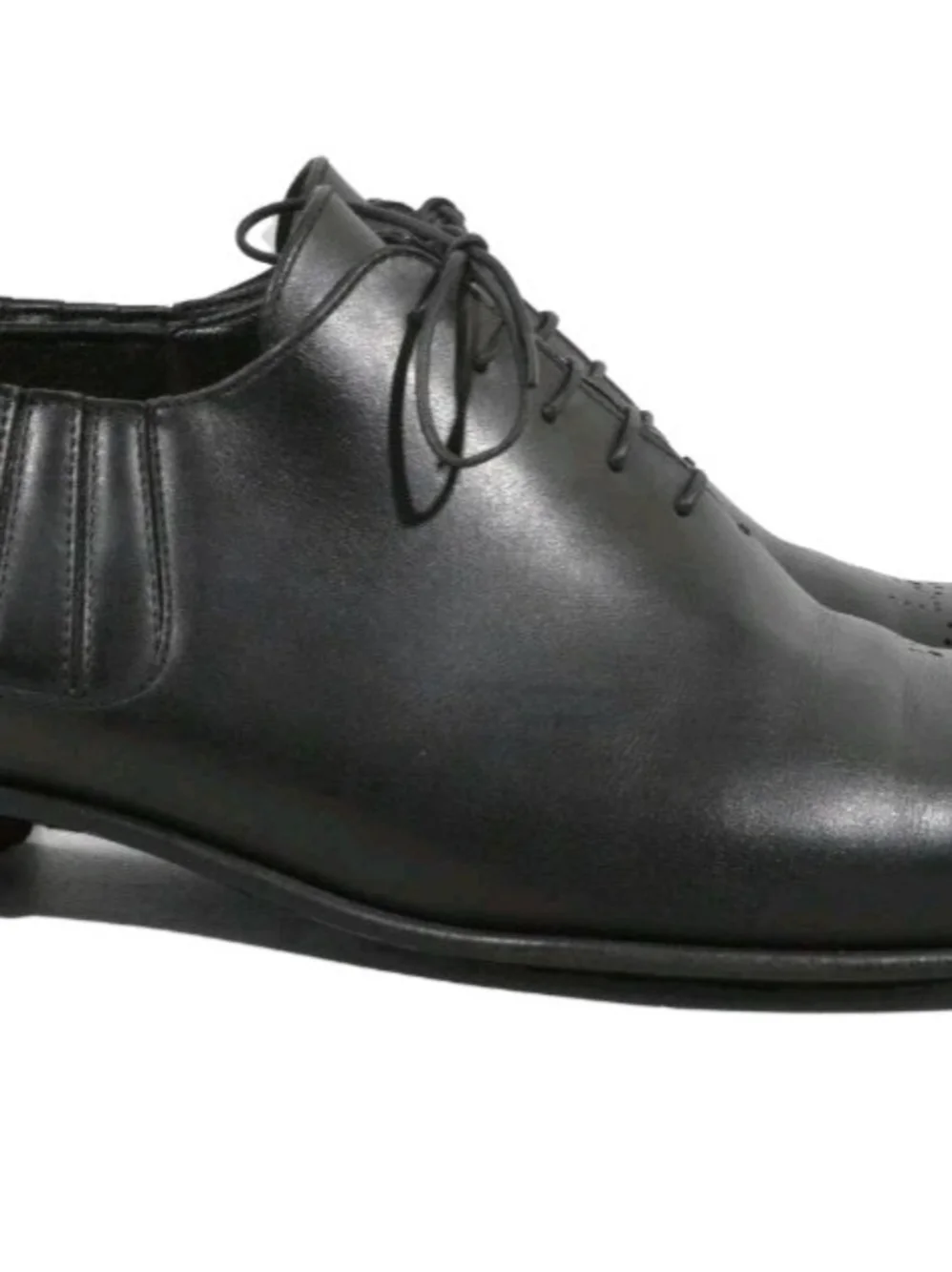 Louis Vuitton Black Leather Cap-Toe Oxford Dress Shoes 11UK/12US