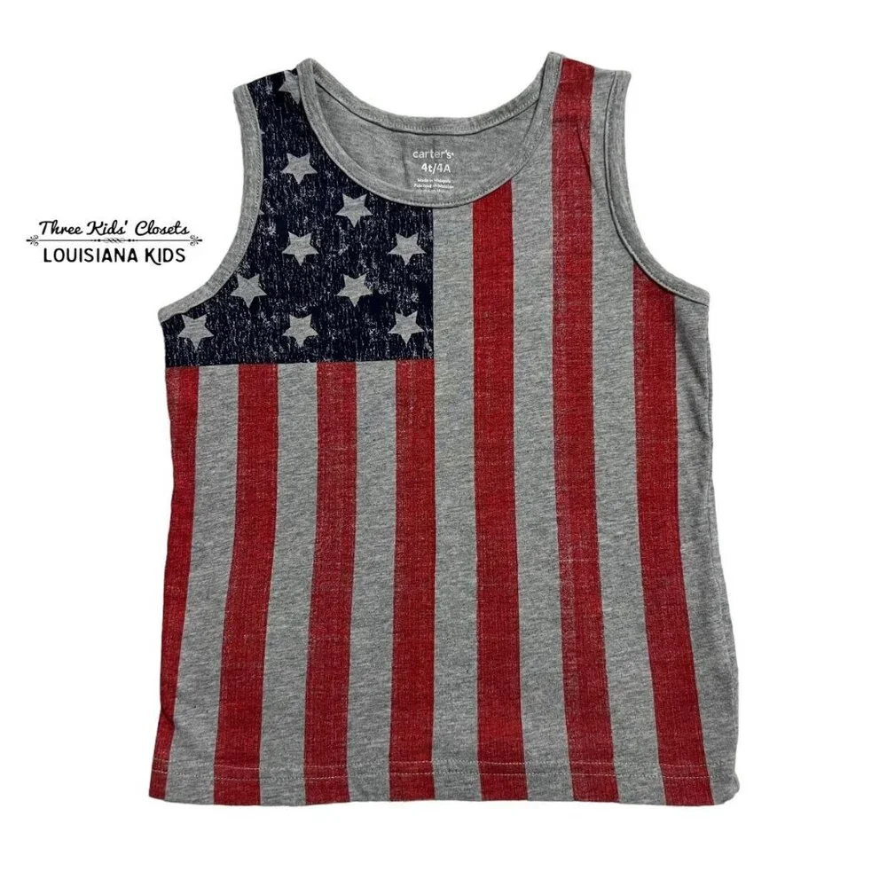Carter's 4T Patriotic American Flag Tank Top