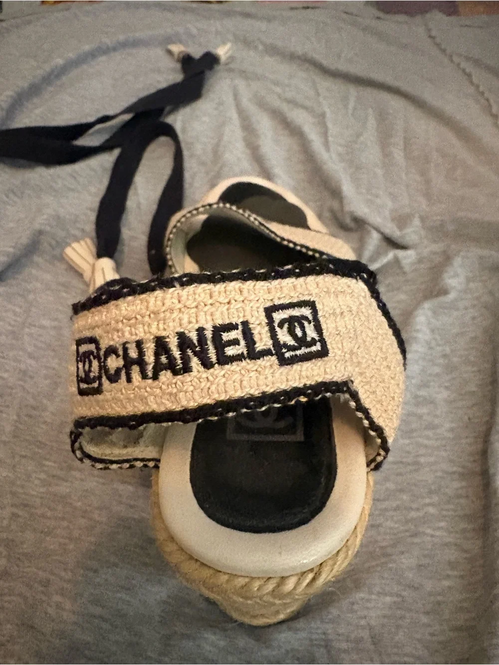 CHANEL sandals woven