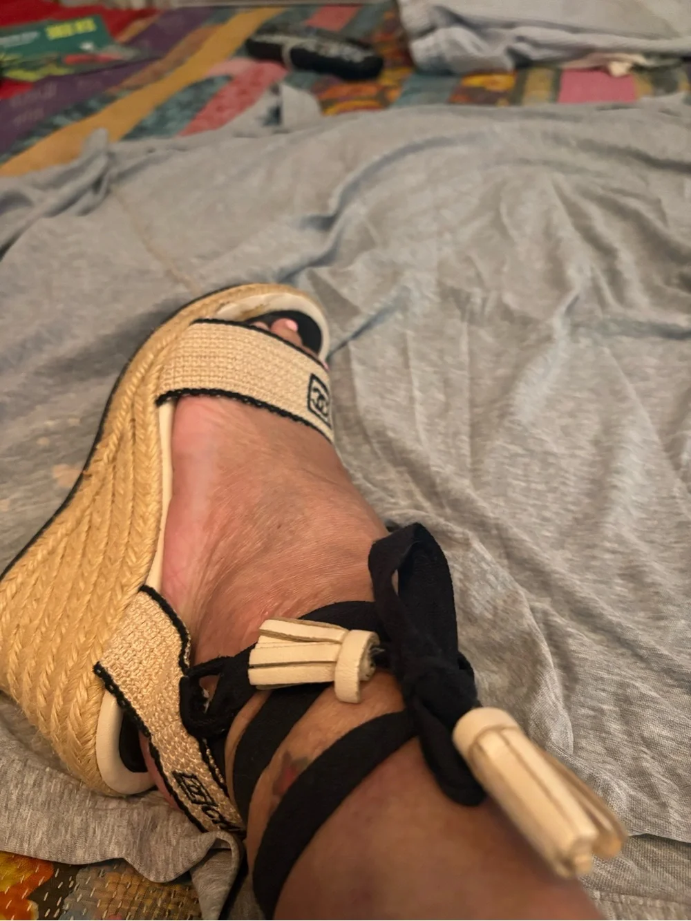 CHANEL sandals woven