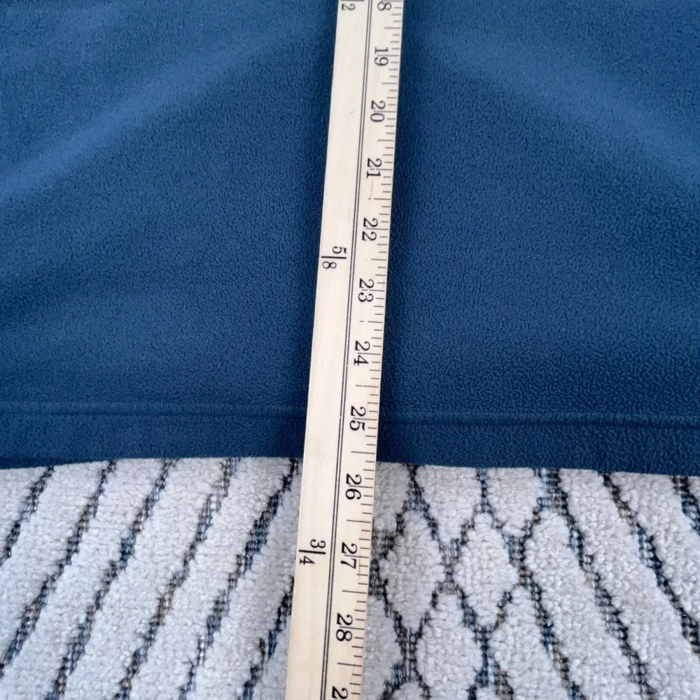 North Face Jacket Men Large Blue Gray Fleece Full Zip Sweater Layer‎ Pocket  *