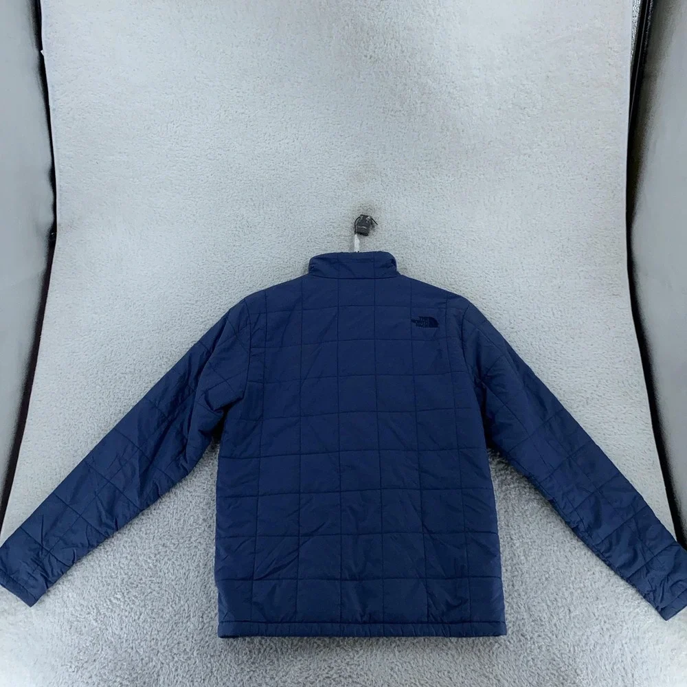 The North Face Harway Jacket Mens Small Blue Quilted‎ Insulated Full Zip Outdoor