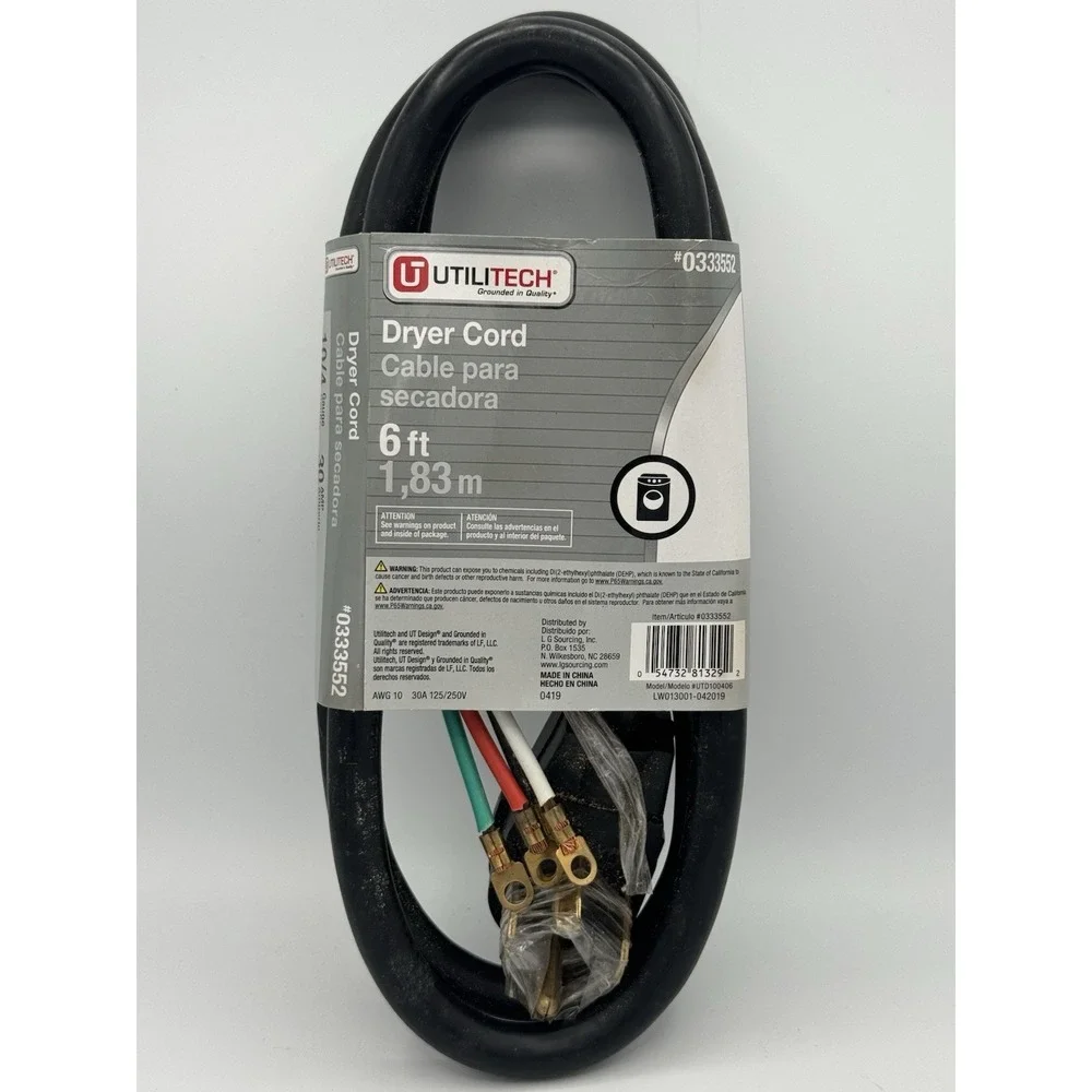Utilitech dryer cord
