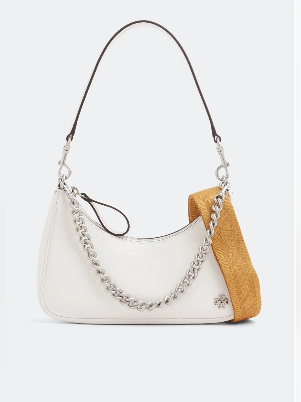 NWOT Tory Burch  Small 151 Mercer Spazzolato Crescent Bag