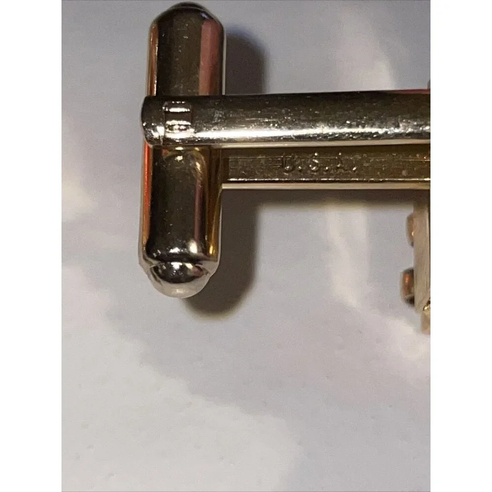 Hickok cufflinks orange