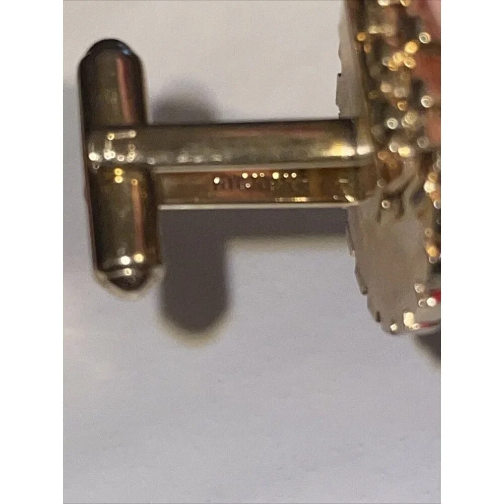 Hickok cufflinks orange