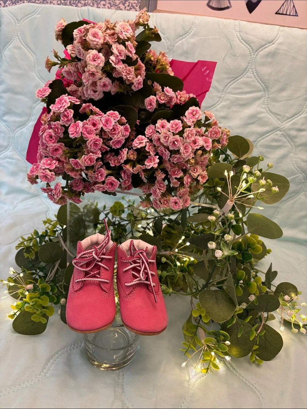 Timberland Toddler Lace-Up Boots in Bright Pink