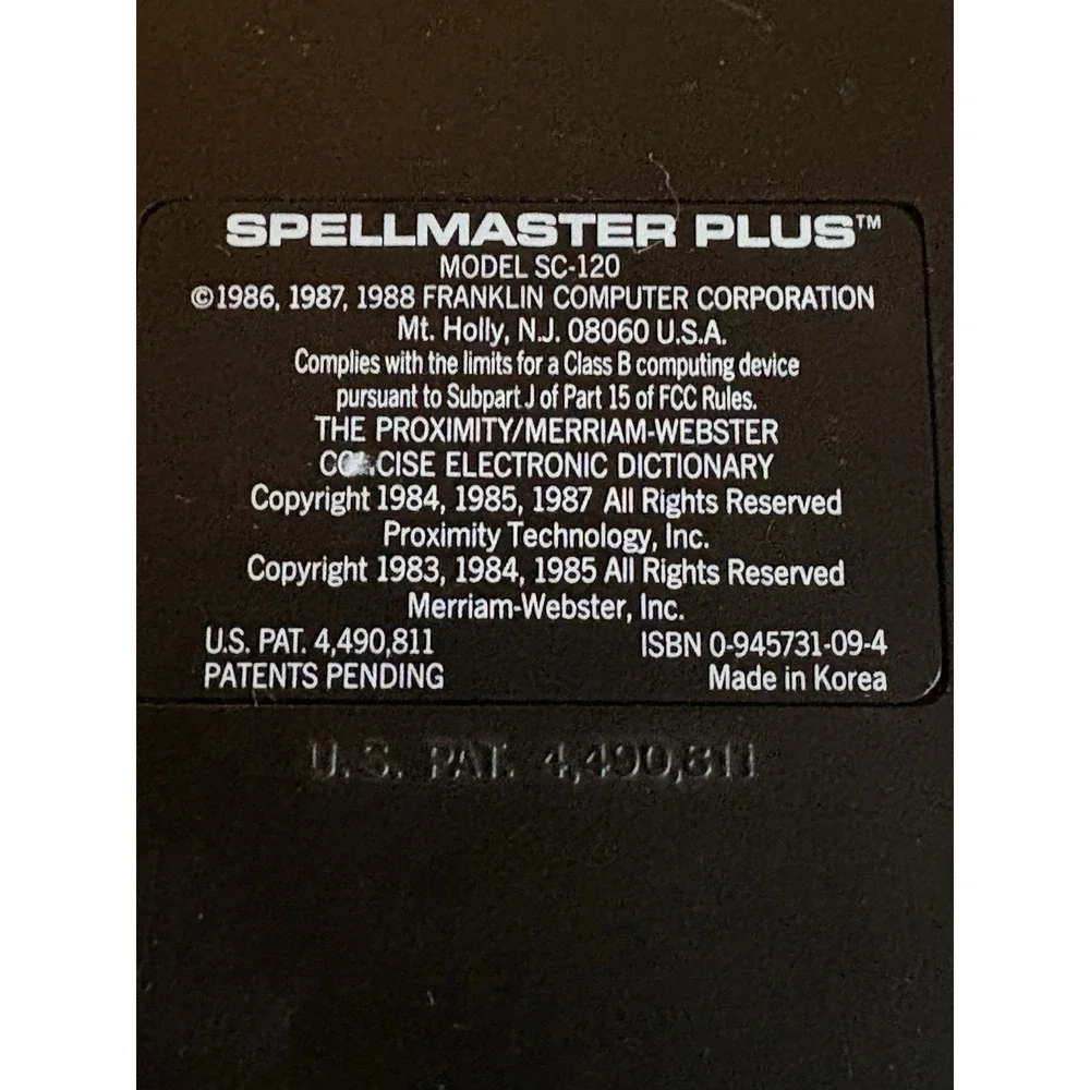 Franklin spellmaster plus