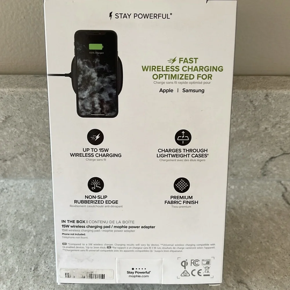 mophie charge pad rubberized