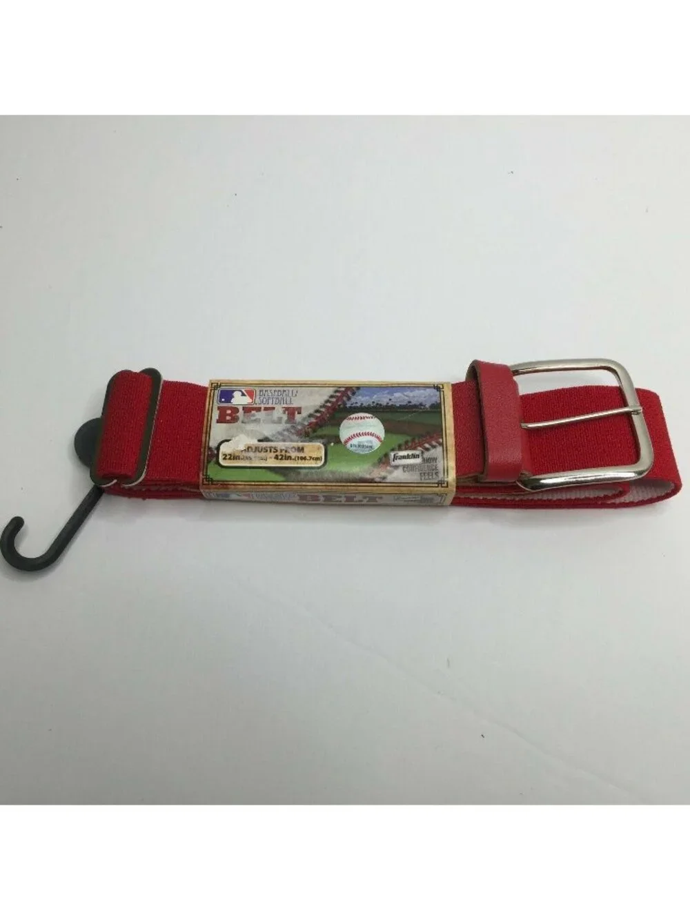 MBL Franklin Sports Men's Baseball Softball Red Belt Adjustable 22