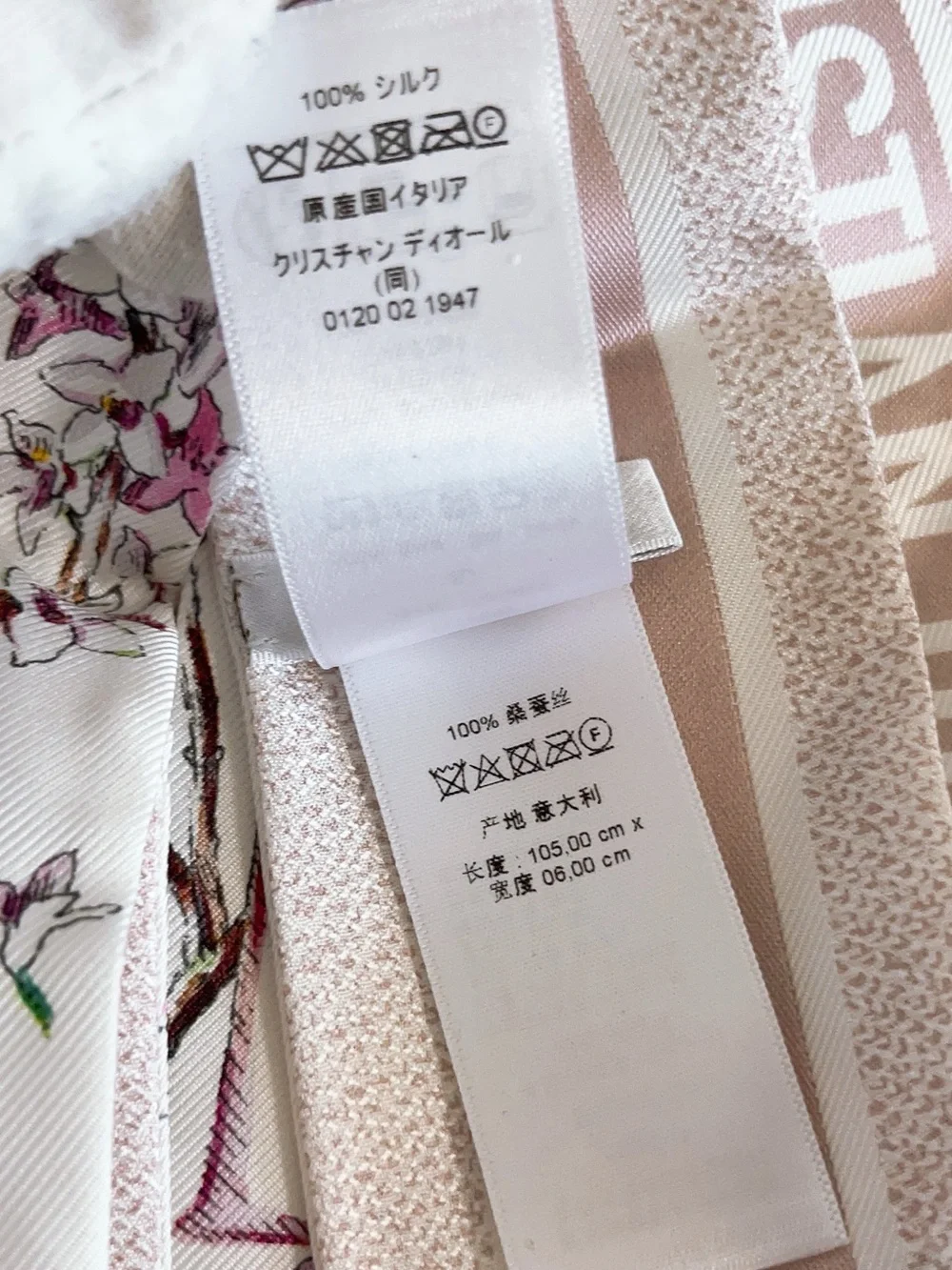 Dior Jardin D’hiver Mitzah Silk Scarf