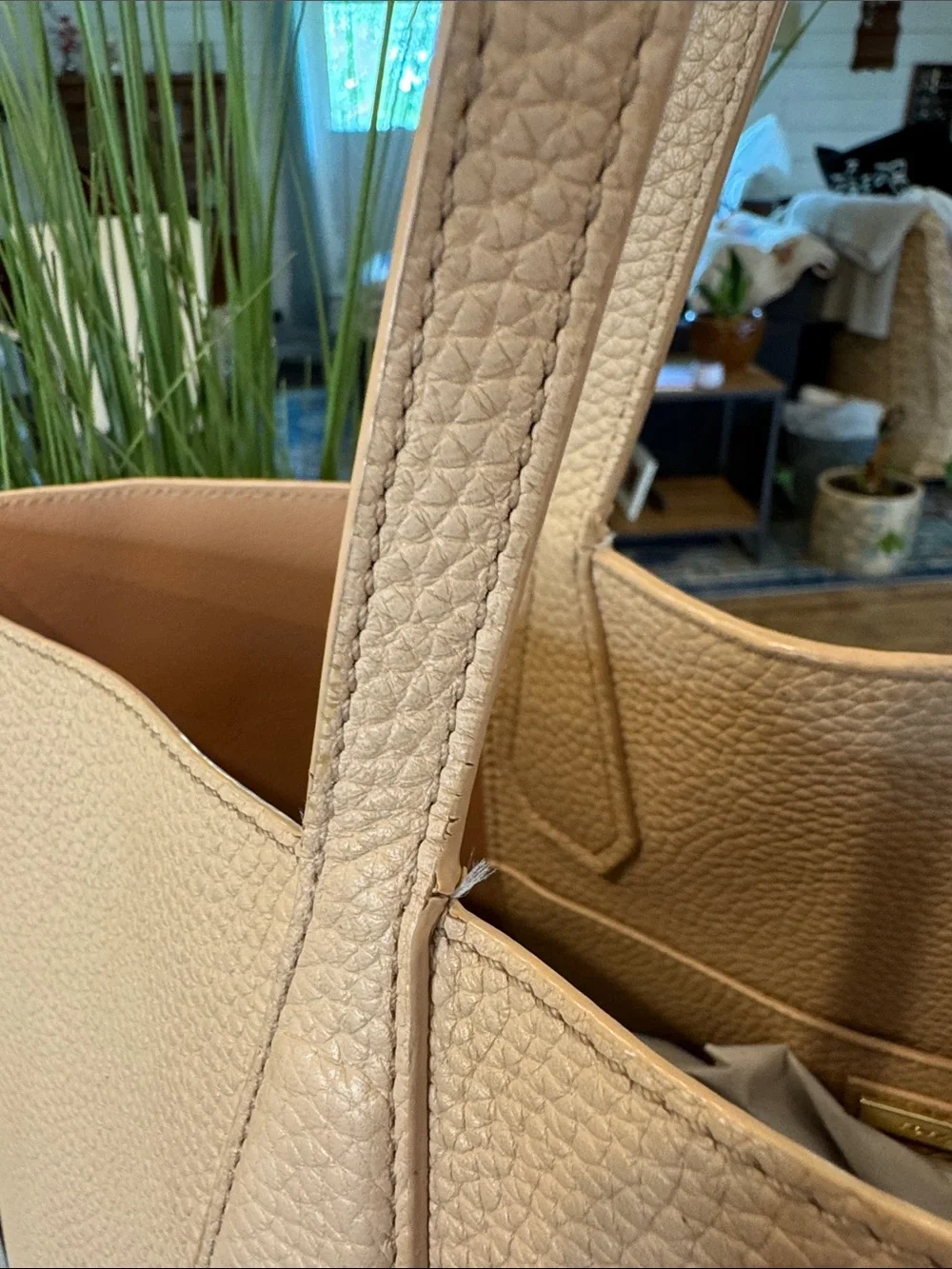 Tory Burch pebbled leather