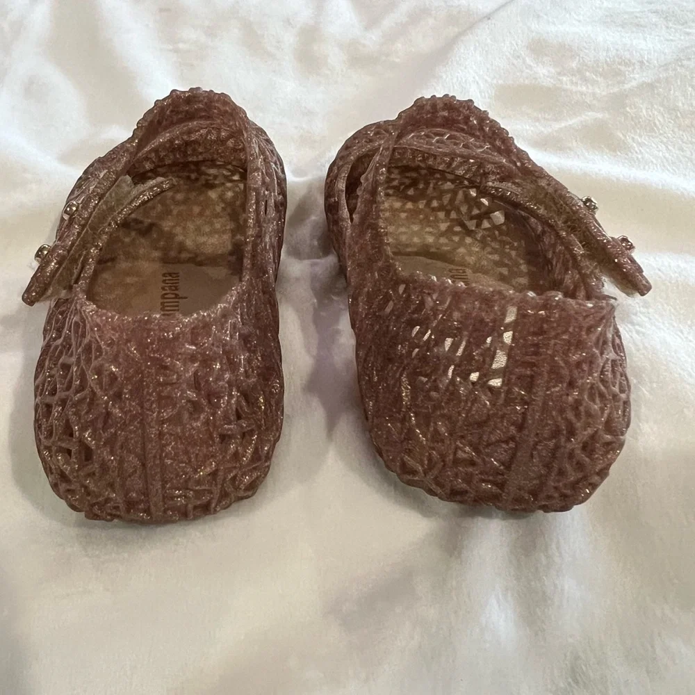 Mini Melissa Brown Mary Jane Jelly Shoes