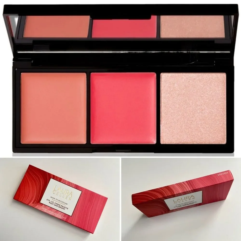 Laura Geller Eye Lip Cheek Palette In Rosy and Bright Made To Multitask