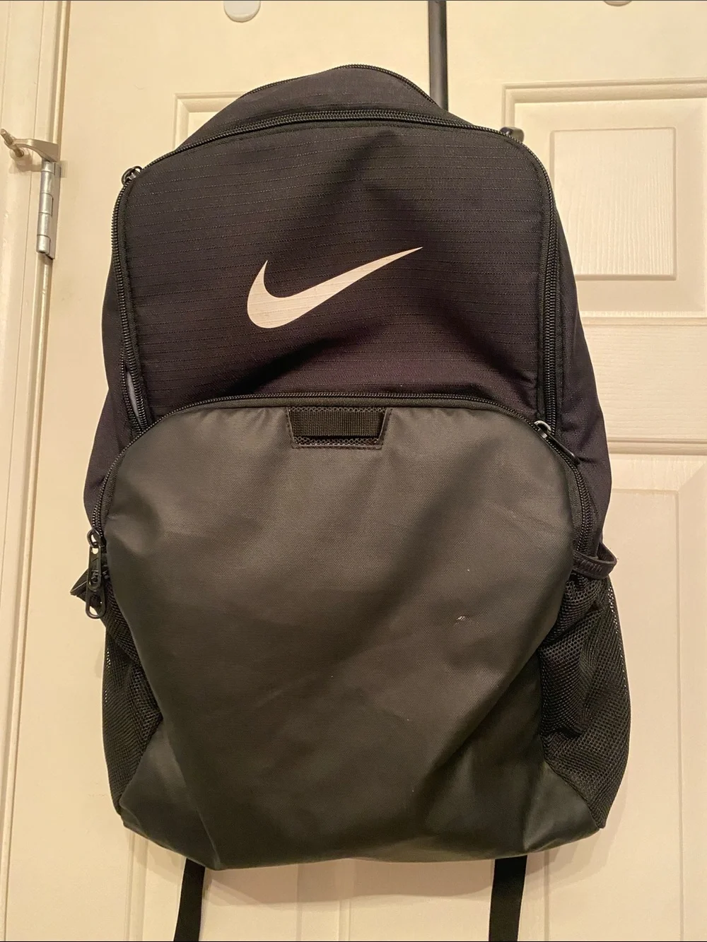 Nike Black Backpack with White Swoosh - Men's Everyday Pack