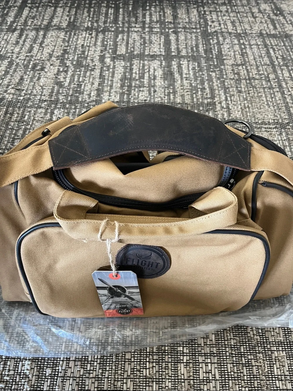 Flight Outfitters tan duffel