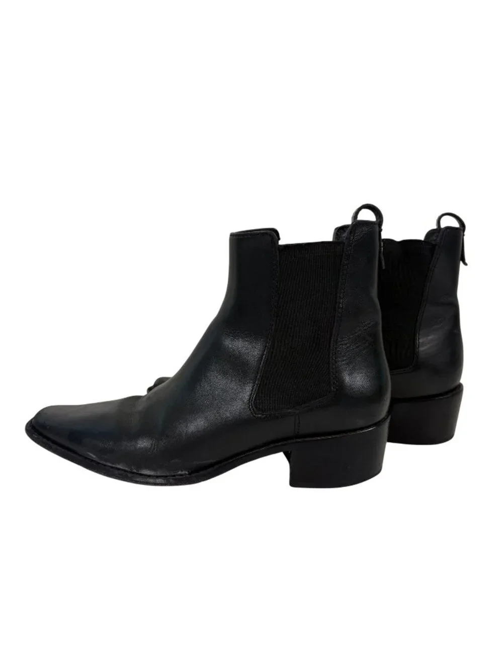 Tory Burch Chelsea Boots Womens Size 10 M Black Ankle Pull Leather