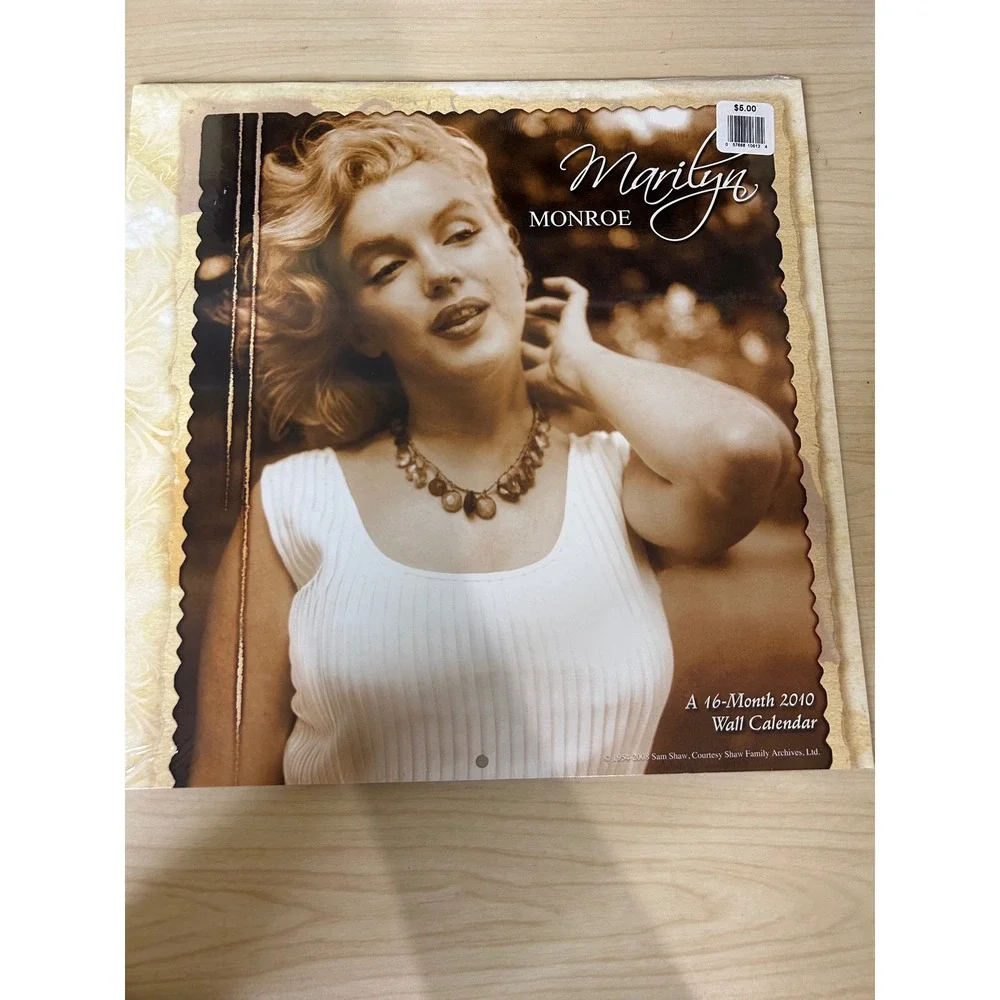 Marilyn Monroe 2010 Wall Calendar 16 Month Sam‎ Shaw Photography Trends Int New