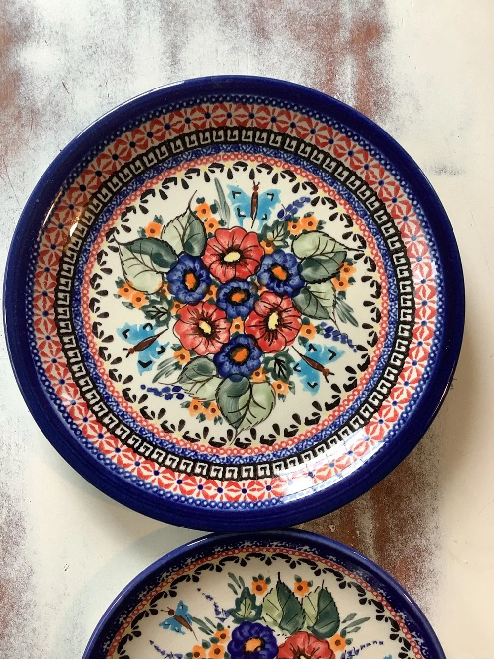 Polish Pottery set three