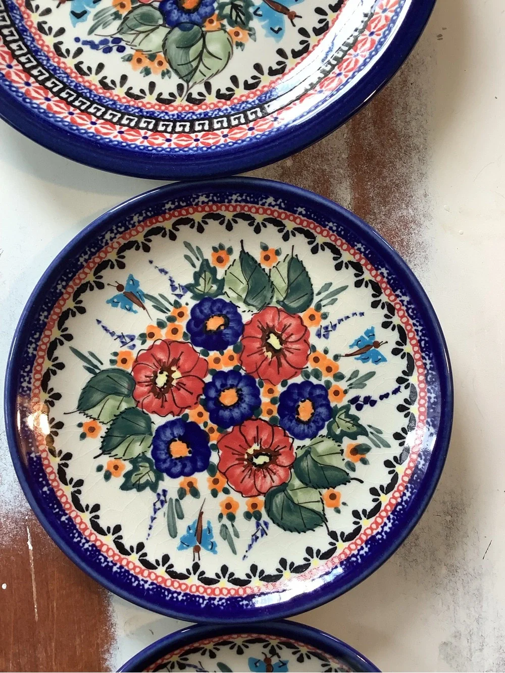 Polish Pottery set three