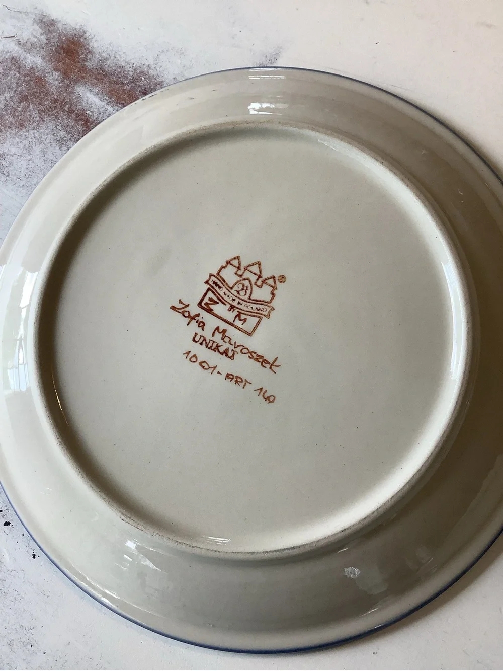 Polish Pottery set three