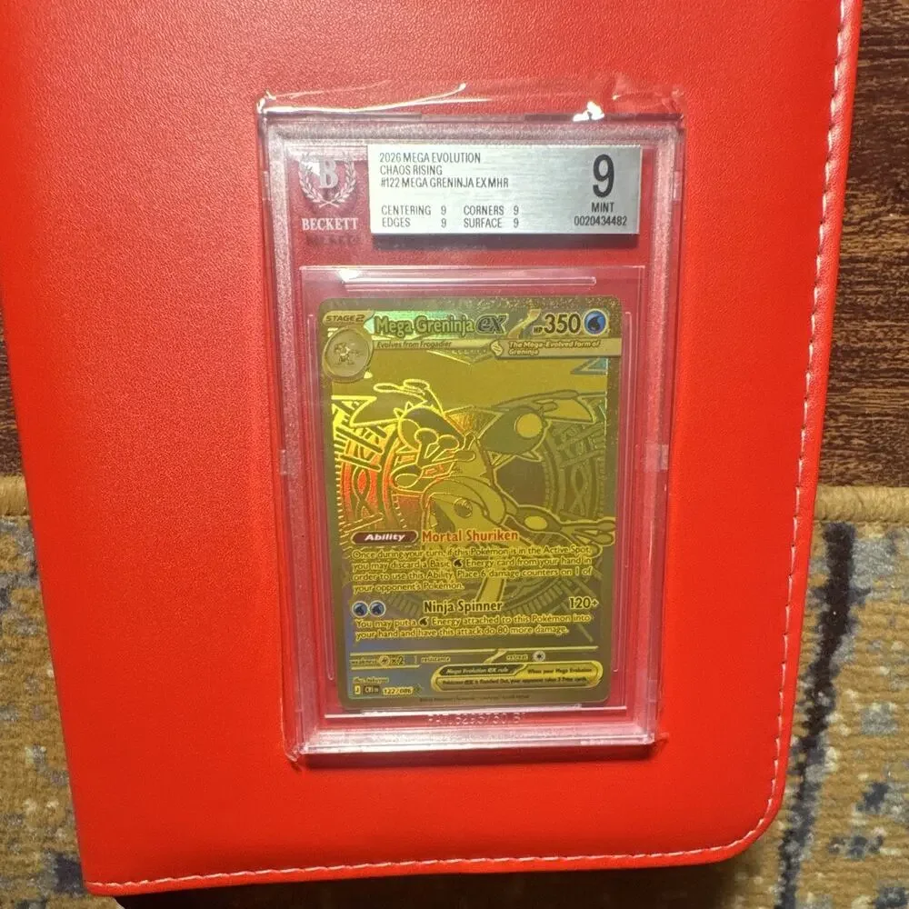 Nintendo Pokemon TCG Mega Greninja EX 122/086 MHR Full Art Holo BGS 9