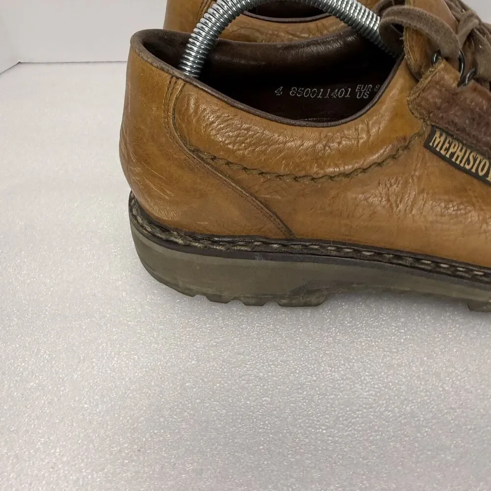 Mephisto Sherpa Shoes Mens 9 US Leather Oxford Sneakers Air Relax Norwegian Welt