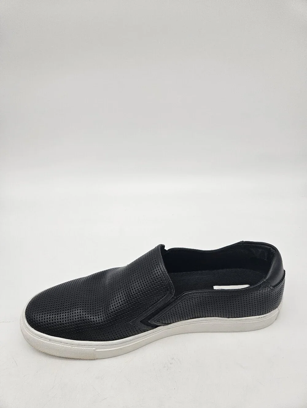 URI MINKOFF Union Leather Slip On Sneaker Loafer Mens Black Sz 12M