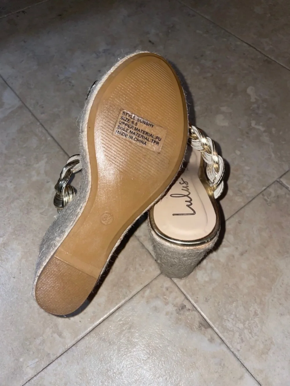 Lulus sunshy gold