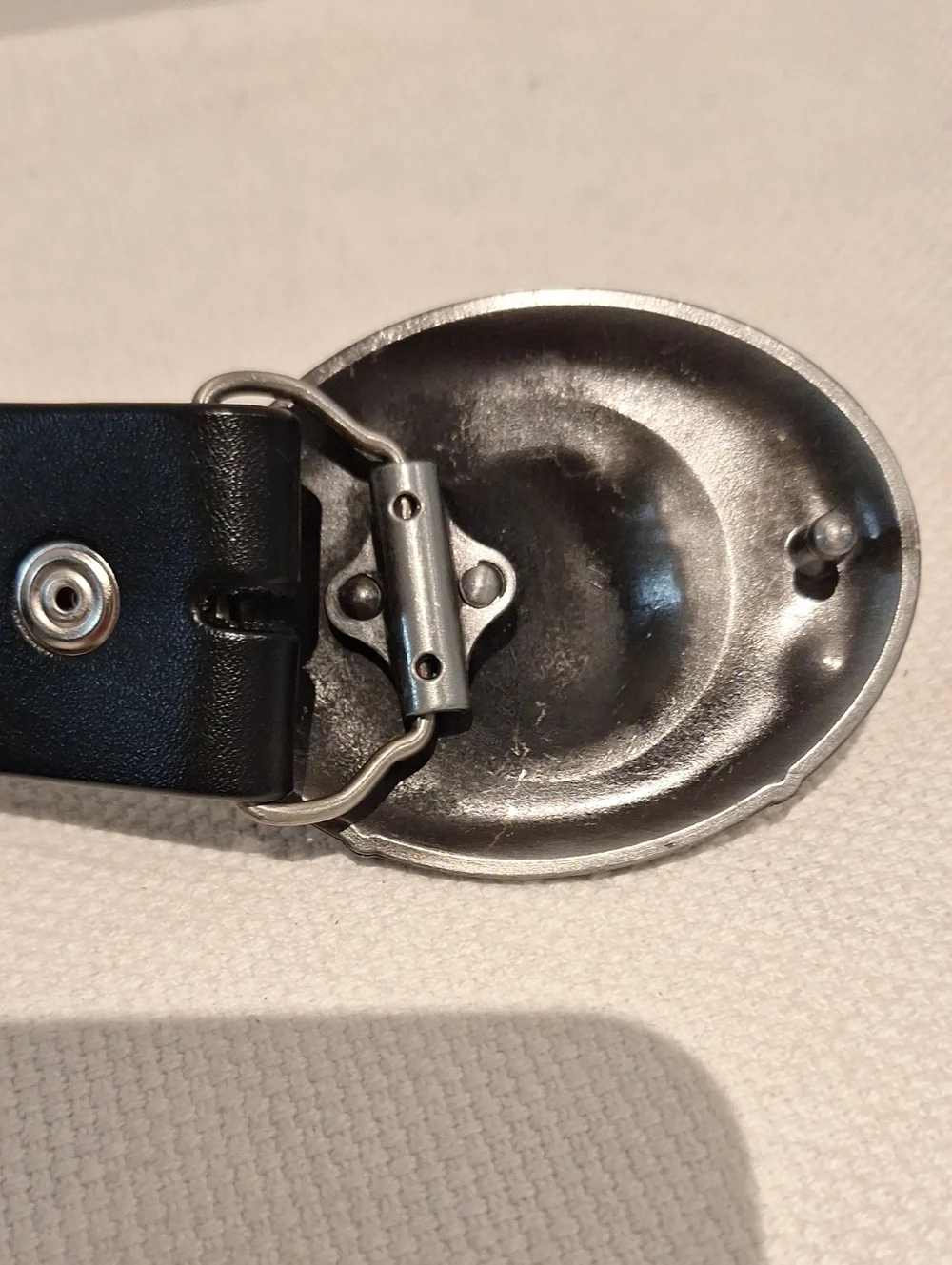 H. Jones black leather