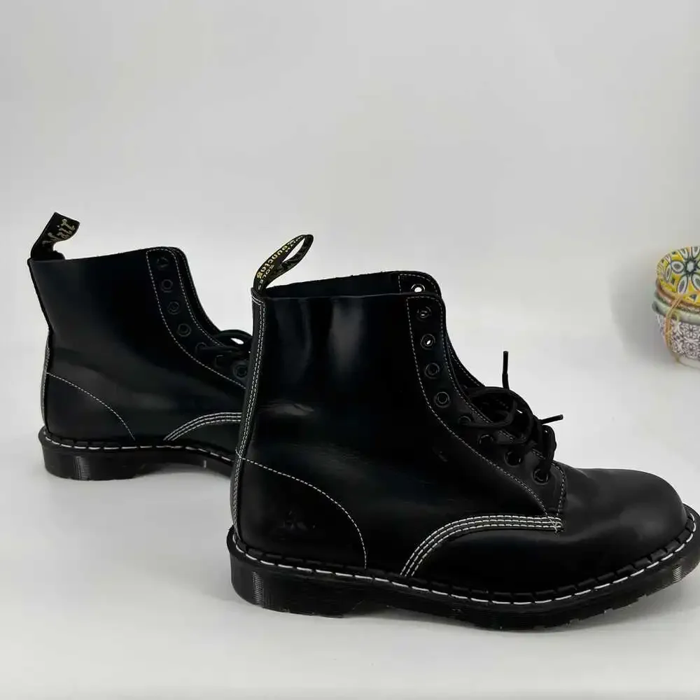 Dr. Martens Black Leather Ankle Boots | Size 13