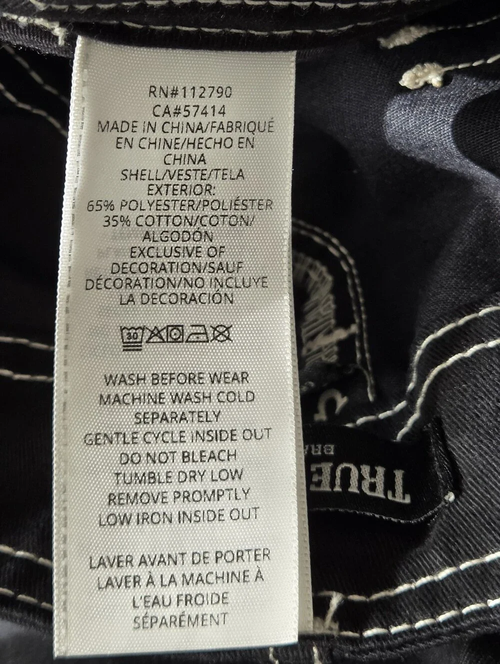 True Religion relaxed have wear