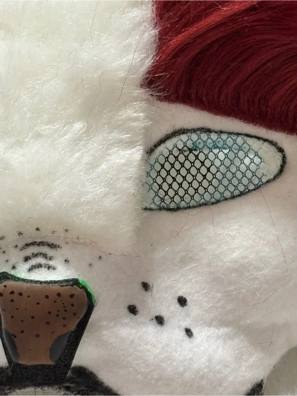Handmade plush white