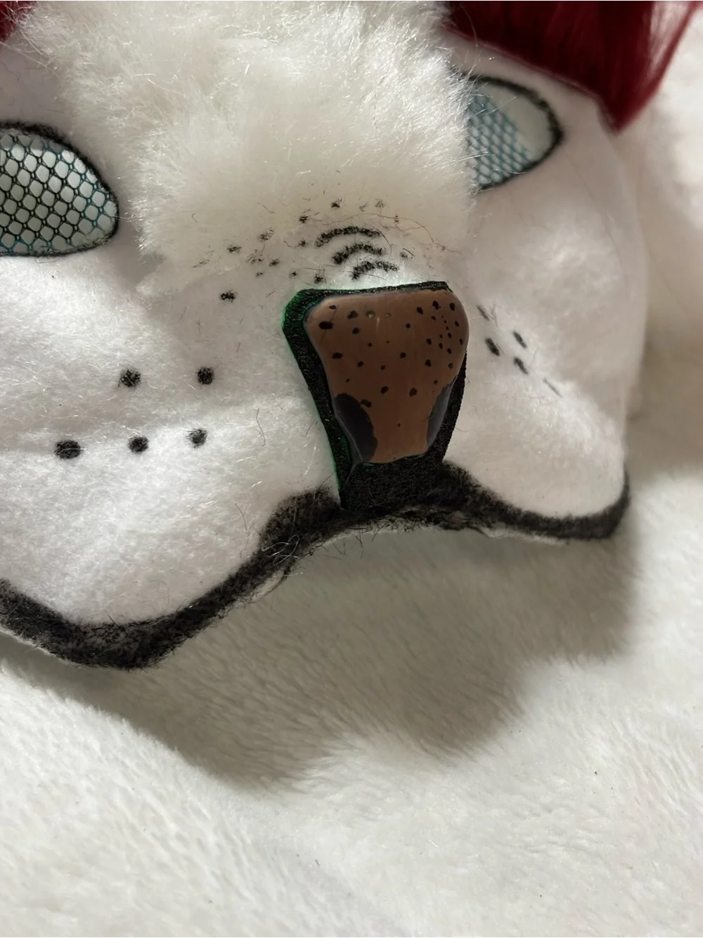 Handmade plush white
