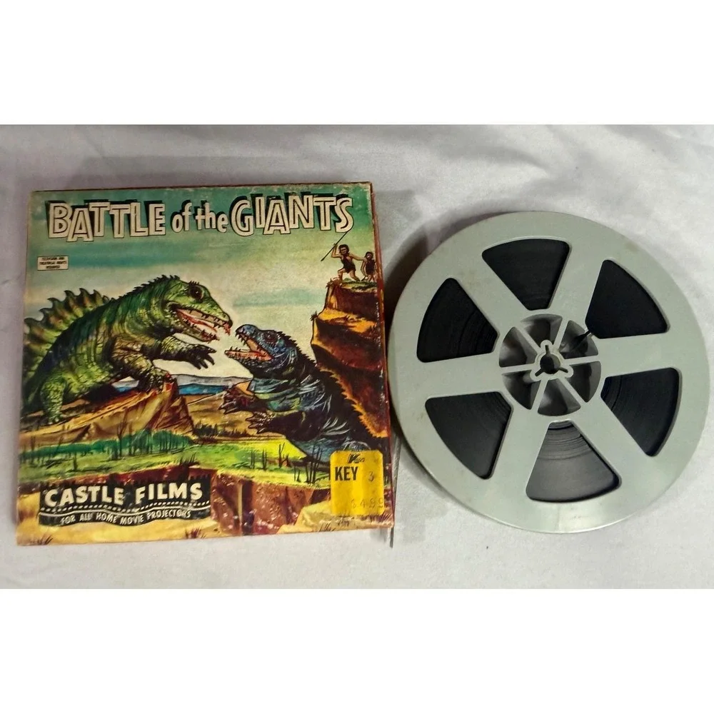Vintage Castle Films Battle of the Giants 8mm Movie Reel No 1014 Sci-Fi Monster