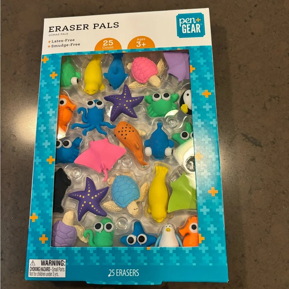 NWT Eraser Pals - 25 Erasers