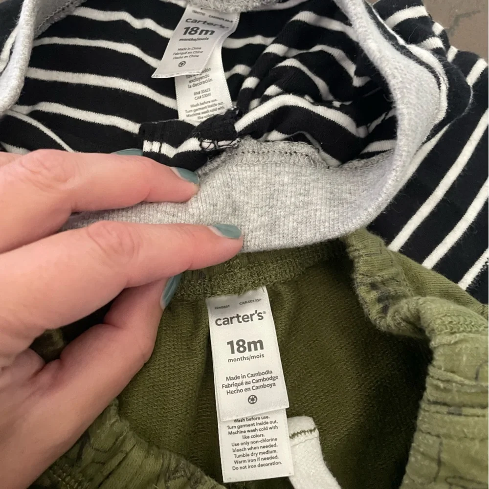 Carters month size