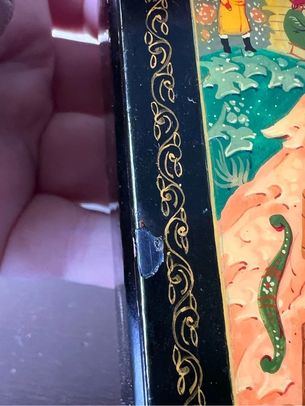Vintage 1980s Russian Mstera Lacquer Box, By the Pike’s Command