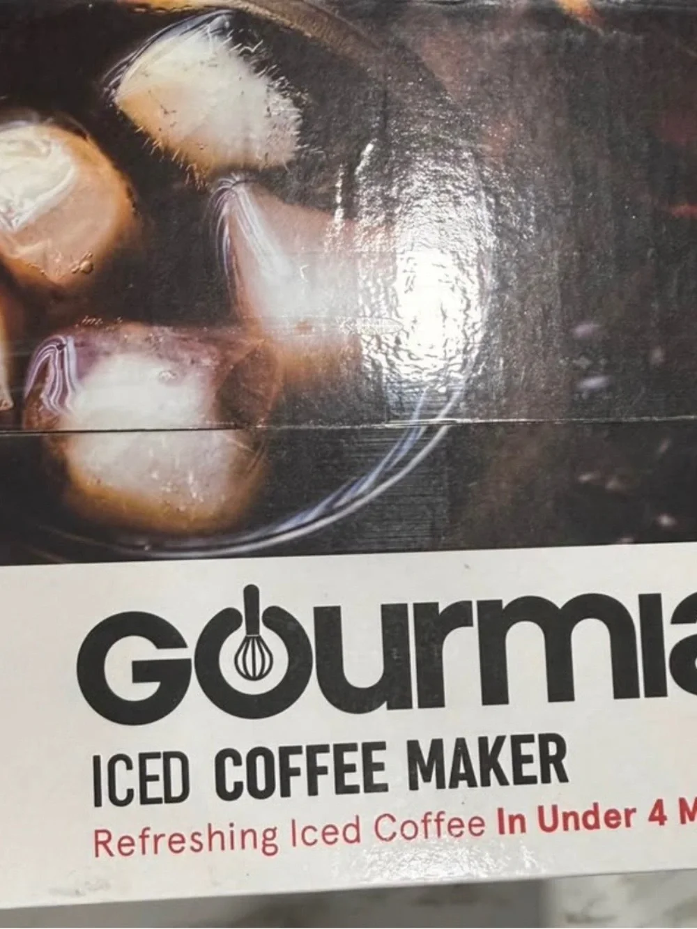Gourmia Silver Iced Coffee Maker - Quick Iced Coffee at Home