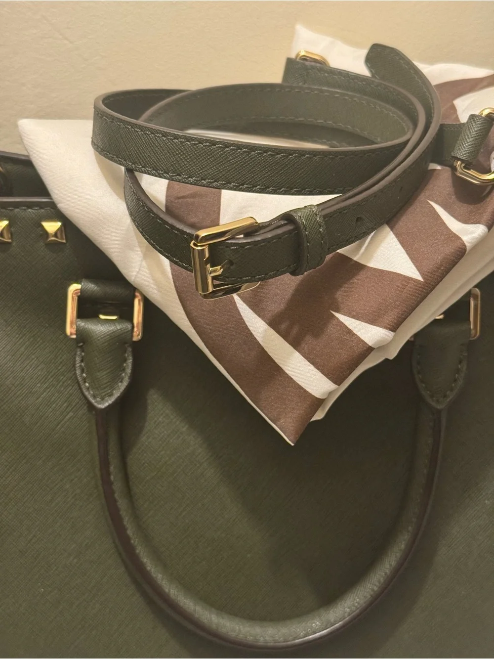 Michael Kors structured saffiano