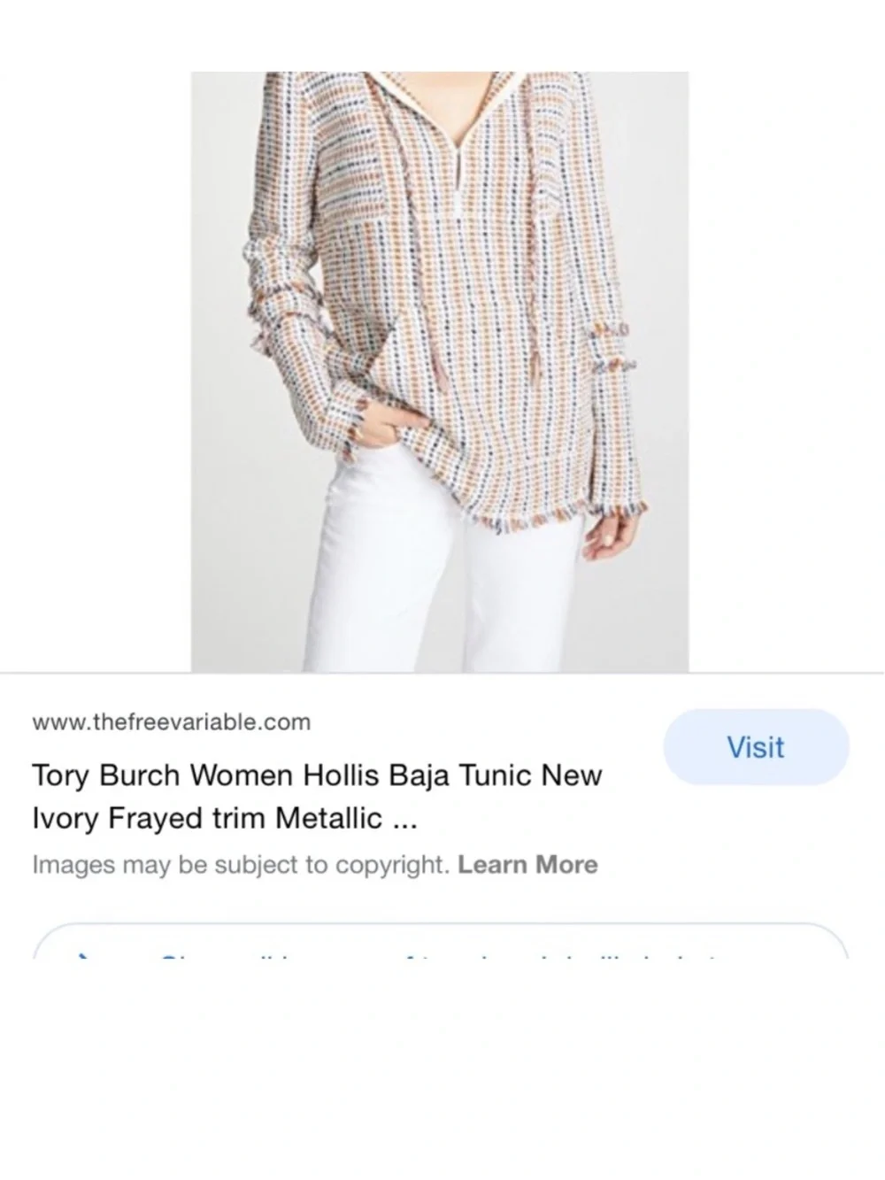 Tory Burch woven hooded