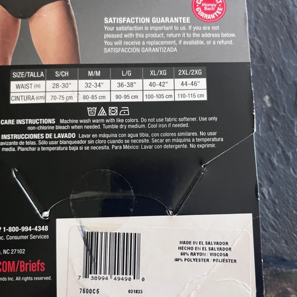 Hanes tagless briefs