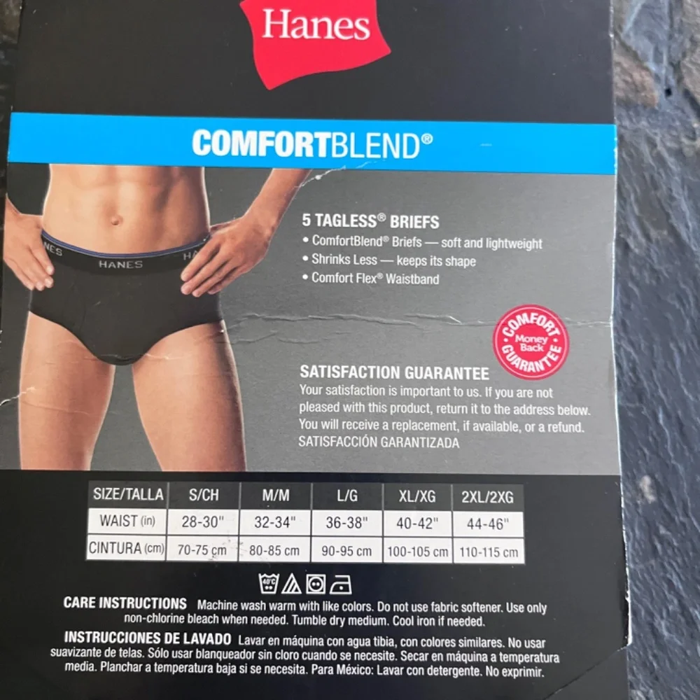 Hanes tagless briefs