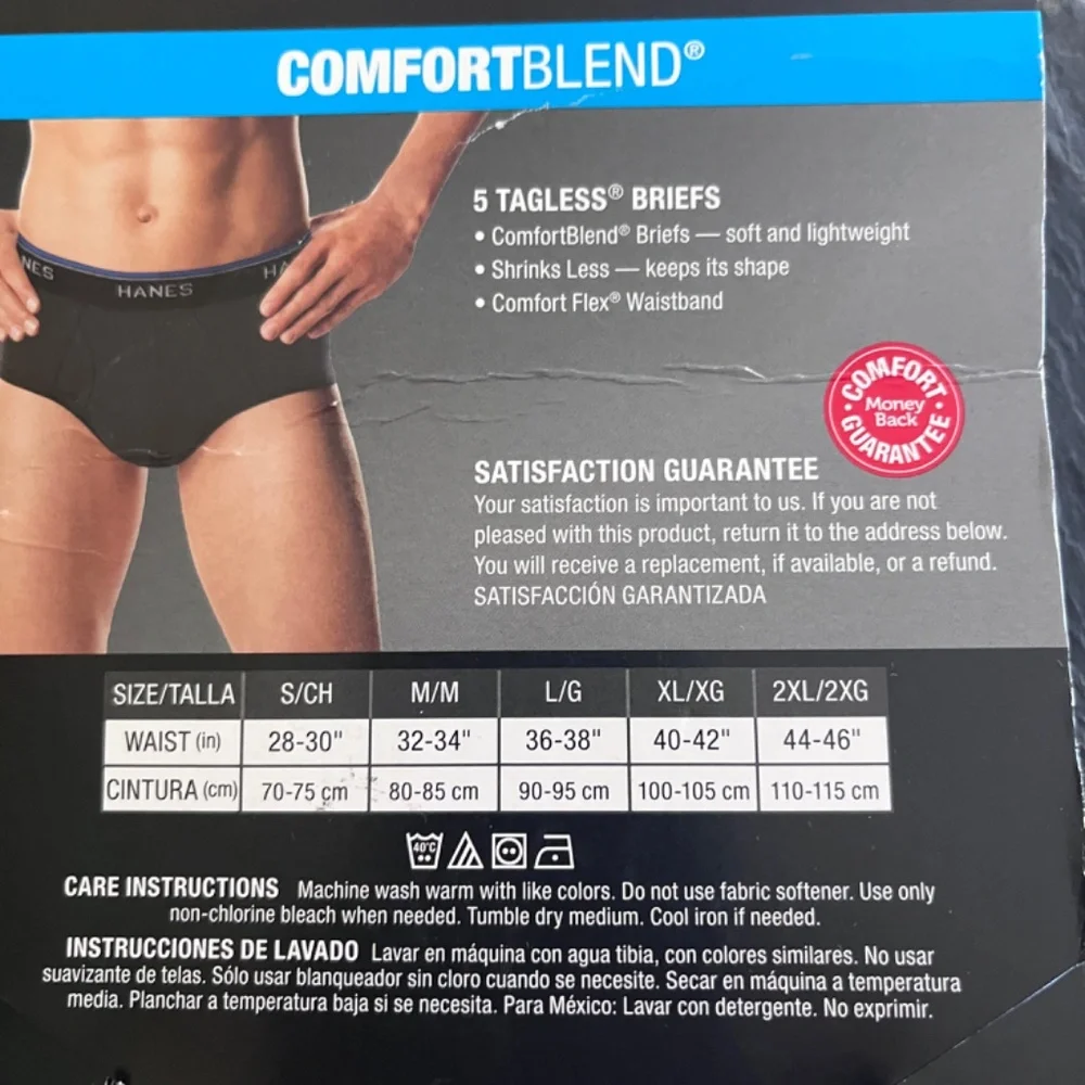 Hanes tagless briefs