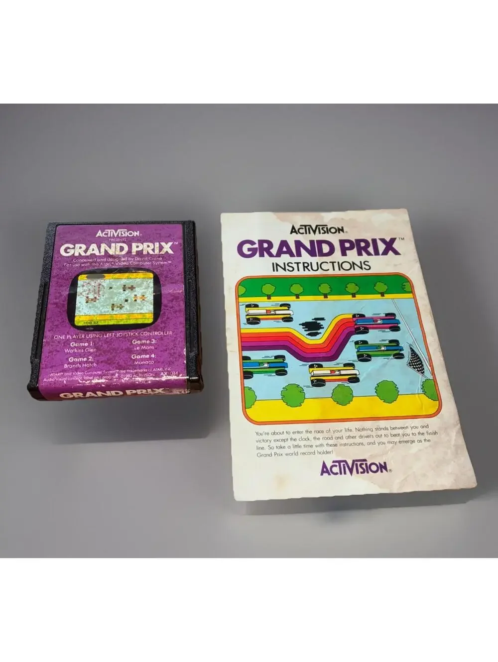 Atari 2600 Grand Prix With Manual Tested With Manual