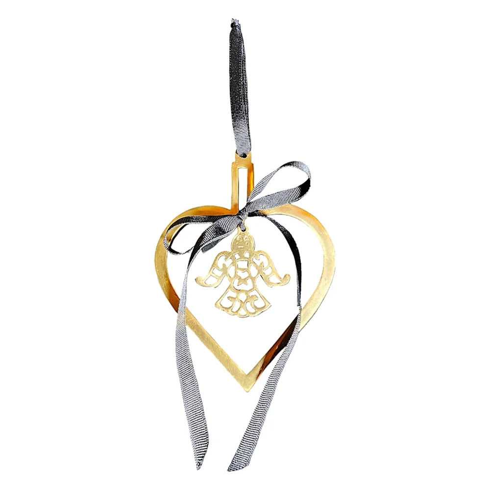 Vintage brass heart