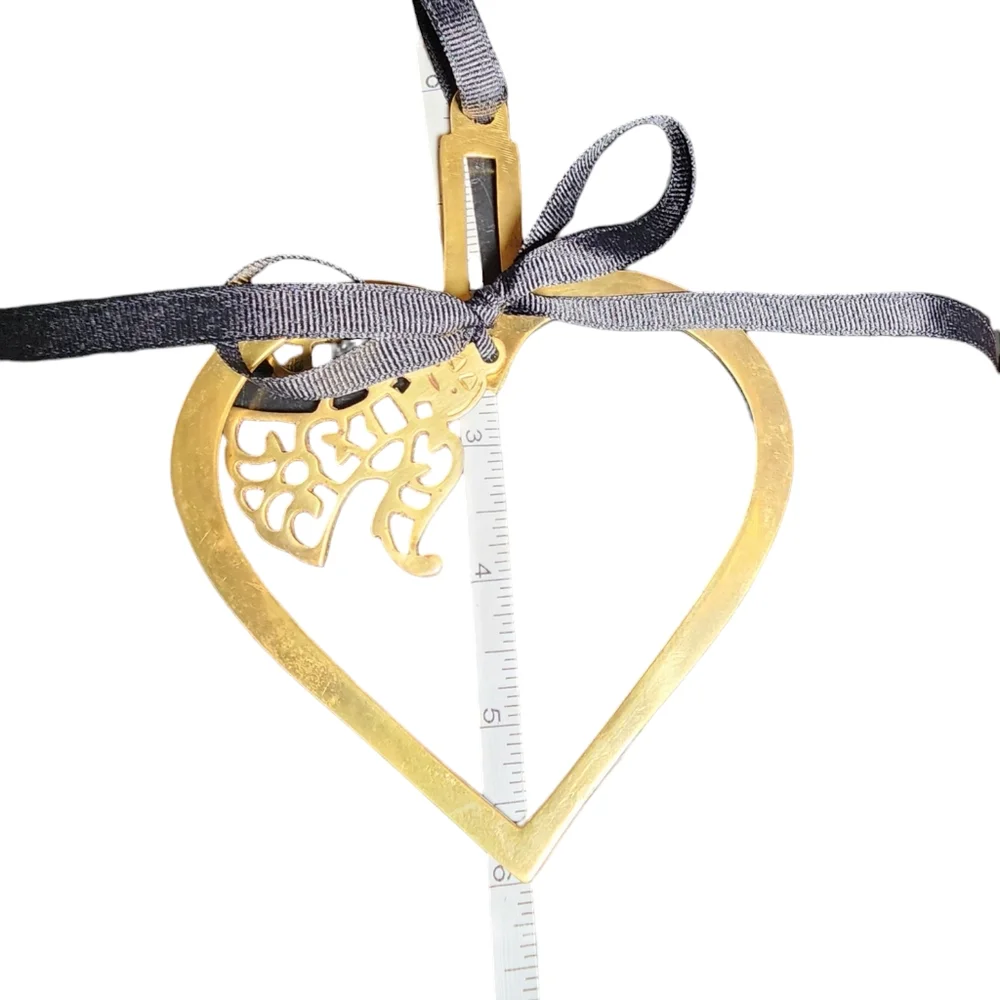 Vintage brass heart